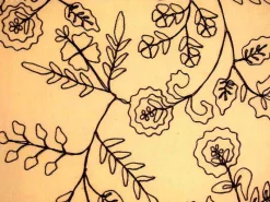Sale Laura Kiran Romantic Vine Chocolate Fabric