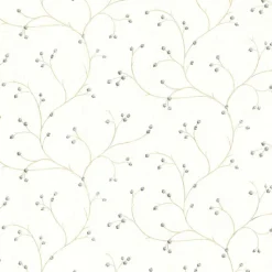 Fashion Brewster 3123-16156 Rosehip Cream Trails Wallpaper