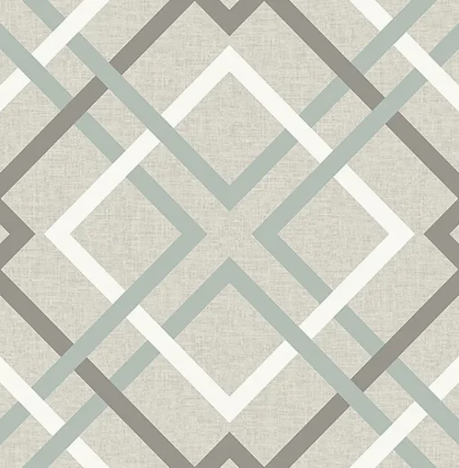 Discount Brewster/ASP 2901-22649 Saltire Emile Taupe Lattice Wallpaper