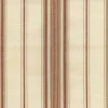 New Laura Kiran Saratoga Stripe Natural Red Tan Fabric