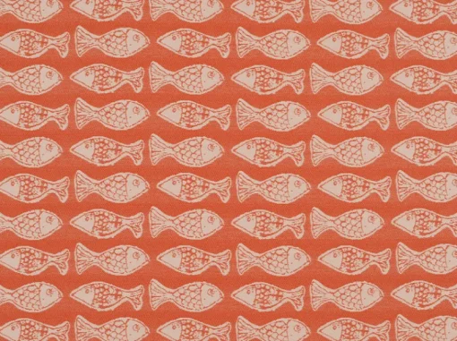 Best Covington School Of Fish Persimmon Fabric