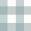 Discount Brewster Selah Teal Gingham Wallpaper