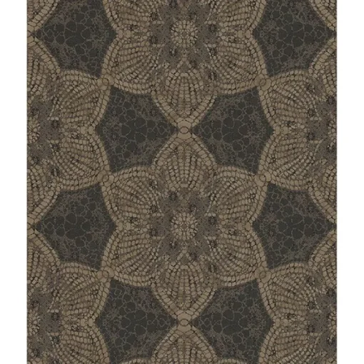 Sale Brewster 376050 Seychelles Brown Medallion Wallpaper