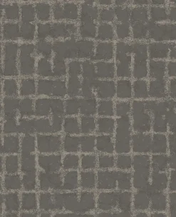Best Brewster/ASP 2964-87349 Shea Charcoal Distressed Geometric Wallpaper