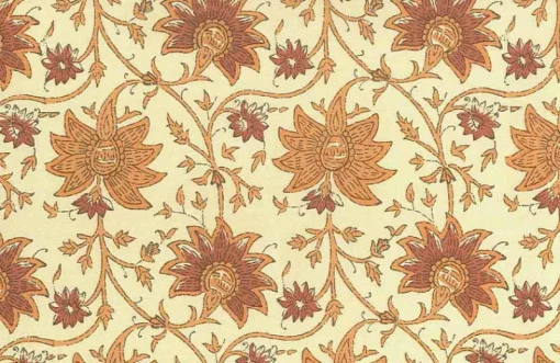 Discount Laura Kiran Shiraz Print Melon Fabric