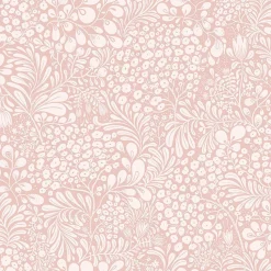 New Brewster/ASP 2932-65134 Siv Pink Botanical Wallpaper