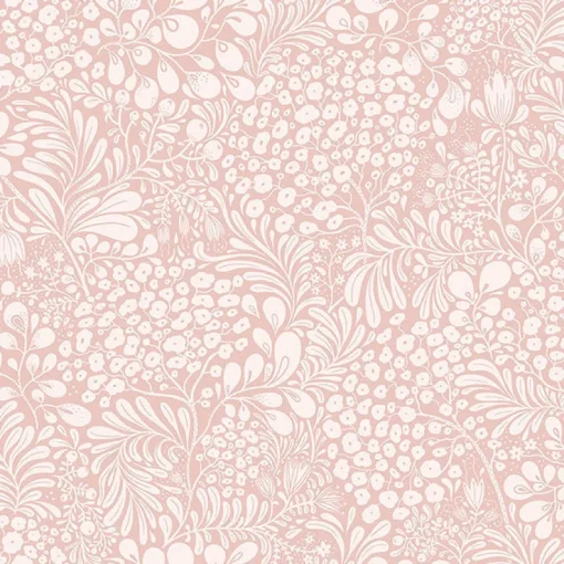 New Brewster/ASP 2932-65134 Siv Pink Botanical Wallpaper