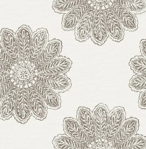 Best Brewster/ASP Sol Espresso Medallion Wallpaper