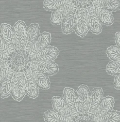 Clearance Brewster/ASP Sol Slate Medallion Wallpaper