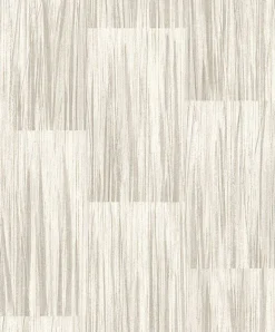 Fashion Brewster 4020-85707 Soren Taupe Striated Plank Wallpaper