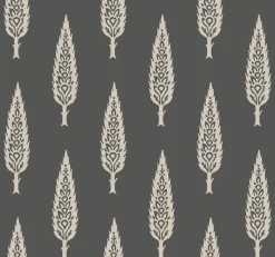 Best York SS2607 Black Taupe Juniper Tree Wallpaper
