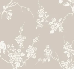 Sale York SS2591 Taupe Imperial Blossoms Branch Wallpaper
