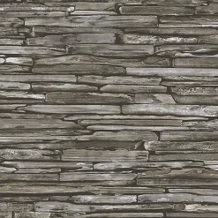Sale Brewster/ASP Stacked Slate Green Industrial Wallpaper