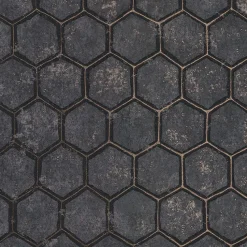 New Brewster 2927-00403 Starling Charcoal Honeycomb Wallpaper