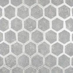 New Brewster 2927-00404 Starling Pewter Honeycomb Wallpaper