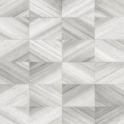 Online Brewster 2904-25379 Stratum Grey Geometric Faux Wood Wallpaper