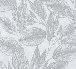Discount Brewster 4035-37836-2 Suki Silver Leaves Wallpaper