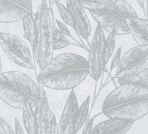 Discount Brewster 4035-37836-2 Suki Silver Leaves Wallpaper