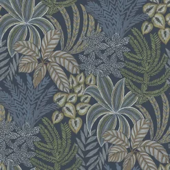 Sale Brewster/ASP 2970-13904 Sumner Navy Woodland Botanical Wallpaper