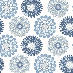 Discount Brewster 3120-13705 Sunkissed Blue Floral Wallpaper