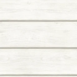 Hot Brewster Susanna Off-White Wood Planks Wallpaper