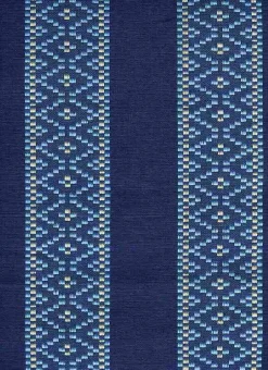New Laura Kiran Swedish Stripe Ocean Fabric