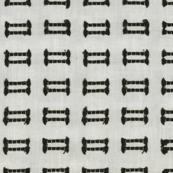 Clearance PKaufmann_inc/PKL Tassel Emb 410170 Tuxedo PKL Studio Fabric