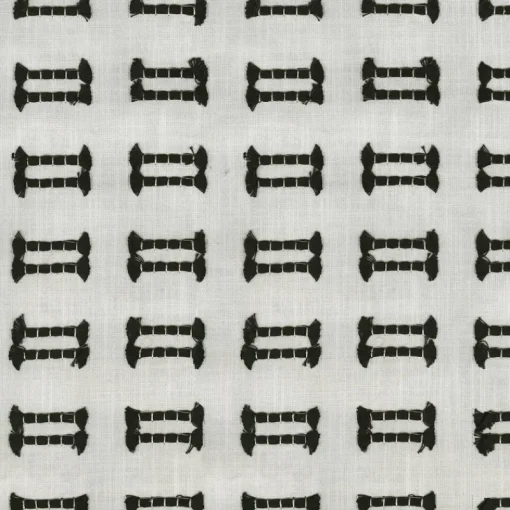 Clearance PKaufmann_inc/PKL Tassel Emb 410170 Tuxedo PKL Studio Fabric