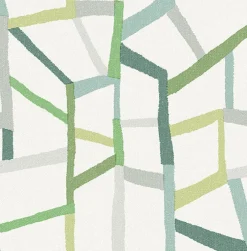 Sale Brewster/ASP 2903-25847 Tate Green Geometric Linen Wallpaper