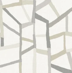 Fashion Brewster/ASP 2903-25848 Tate Grey Geometric Linen Wallpaper