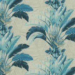 Discount PKaufmann_inc/PKL TBO Banana Leaves 802721 Azul Tommy Bahama Home Outdoor Fabric