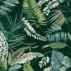 Clearance York TC2621 Dark Green Tropical Toss Wallpaper