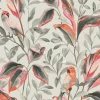 Clearance York TC2652 Gray Tropical Love Birds Wallpaper