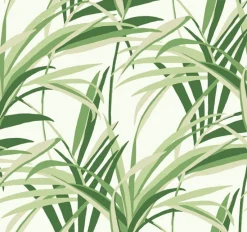 Clearance York TC2601 Green White Tropical Paradise Wallpaper