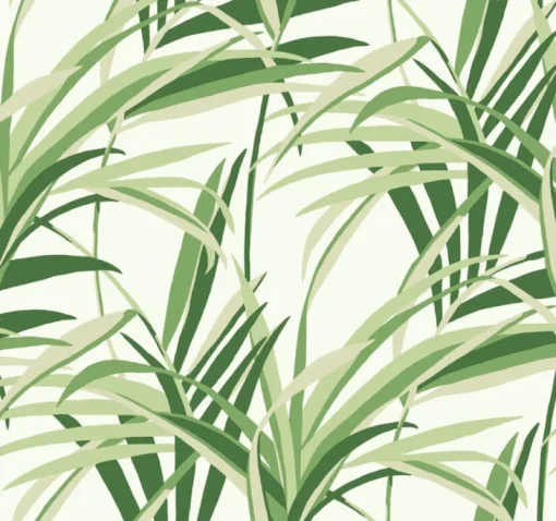Clearance York TC2601 Green White Tropical Paradise Wallpaper