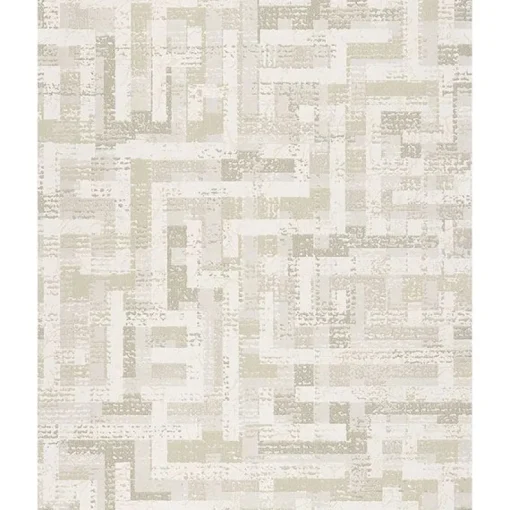 Discount Brewster 376010 Tebessa Champagne Geometric Wallpaper