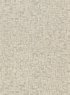 Clearance Brewster 2945-1112 Tiffany Taupe Abstract Geometric Wallpaper