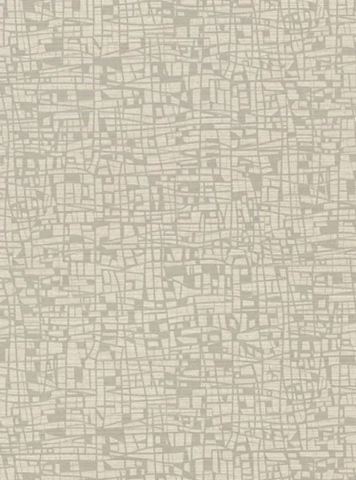 Clearance Brewster 2945-1112 Tiffany Taupe Abstract Geometric Wallpaper