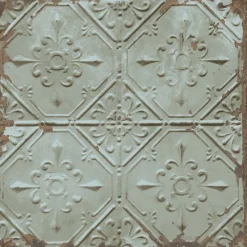 Discount Brewster/ASP Tin Ceiling Teal Distressed Tiles Wallpaper