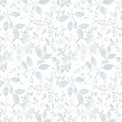 Sale Brewster 3122-11112 Tinker Light Blue Woodland Botanical Wallpaper