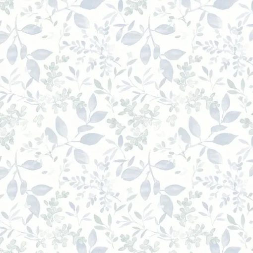 Sale Brewster 3122-11112 Tinker Light Blue Woodland Botanical Wallpaper