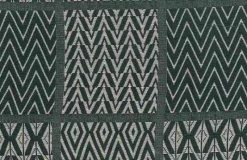 New Laura Kiran Tribal Squares Slate Fabric