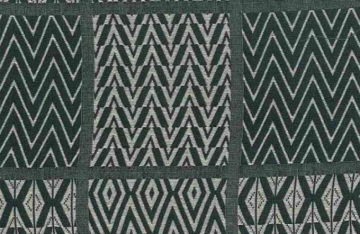 New Laura Kiran Tribal Squares Slate Fabric
