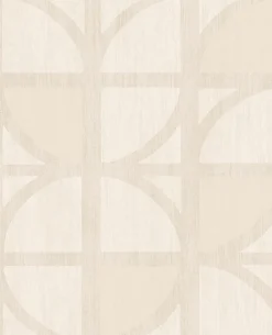 Sale Brewster 395810 Tulip Cream Geometric Trellis Wallpaper