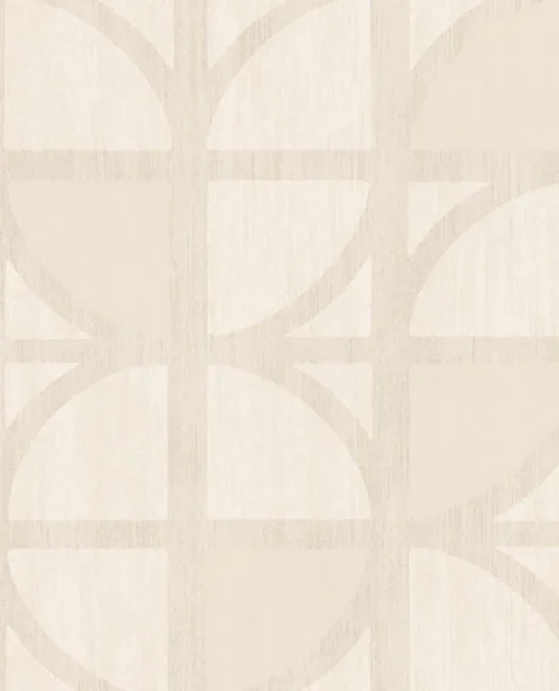 Sale Brewster 395810 Tulip Cream Geometric Trellis Wallpaper