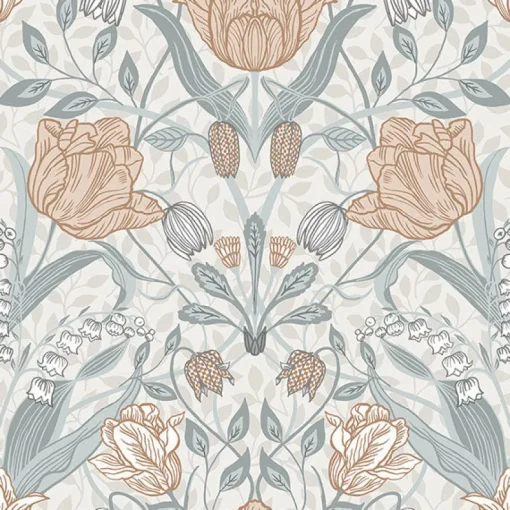 Hot Brewster/ASP 2948-33005 Tulipa Off-White Floral Wallpaper