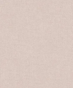 Clearance Brewster 395842 Tweed Pink Faux Fabric Wallpaper