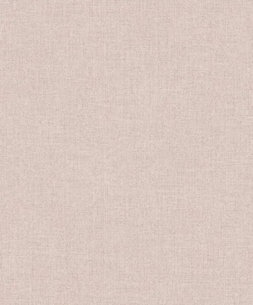 Clearance Brewster 395842 Tweed Pink Faux Fabric Wallpaper