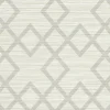 Sale Brewster Vana Light Grey Woven Diamond Wallpaper
