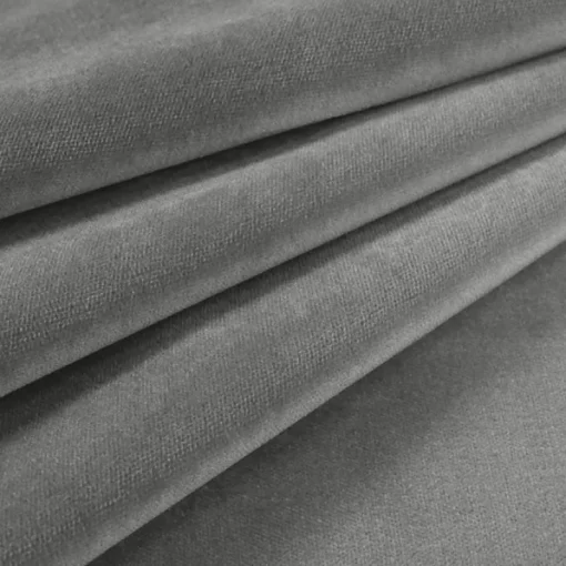 Fashion Stock/JB Martin Velvet Upholstery Fabric Como 943 Grey Cloud